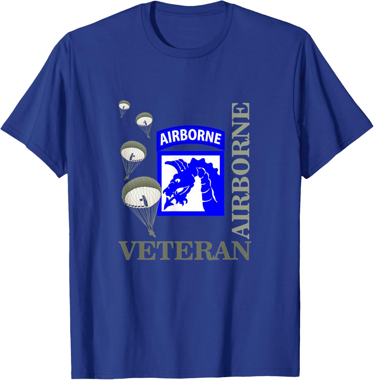 18th Airborne Corps Veteran Paratrooper Veterans Day Xmas T-Shirt - T-Shirt | Royal
