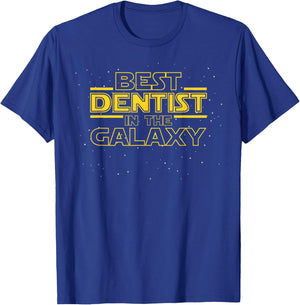 Dental Shirt Gift Dentist, Best Dentist in the Galaxy T-Shirt - T-Shirt | Royal