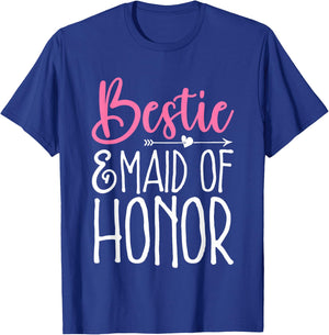 Bridesmaid Wedding Party Bestie & Maid of Honor T-Shirt - T-Shirt | Royal