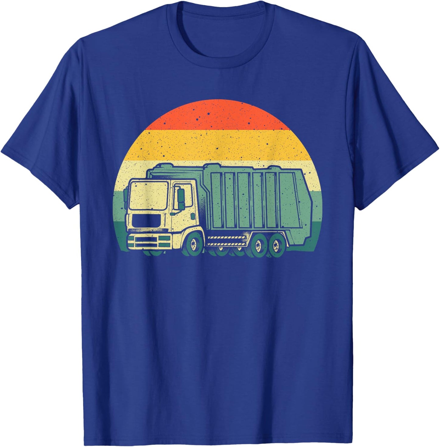 Funny Garbage Truck Design For Kids Men Women Trash Truck T-Shirt - T-Shirt | Royal