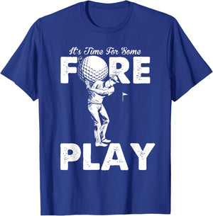 Foreplay Innuendo Funny Golf Adult Humor T-Shirt - T-Shirt | Royal