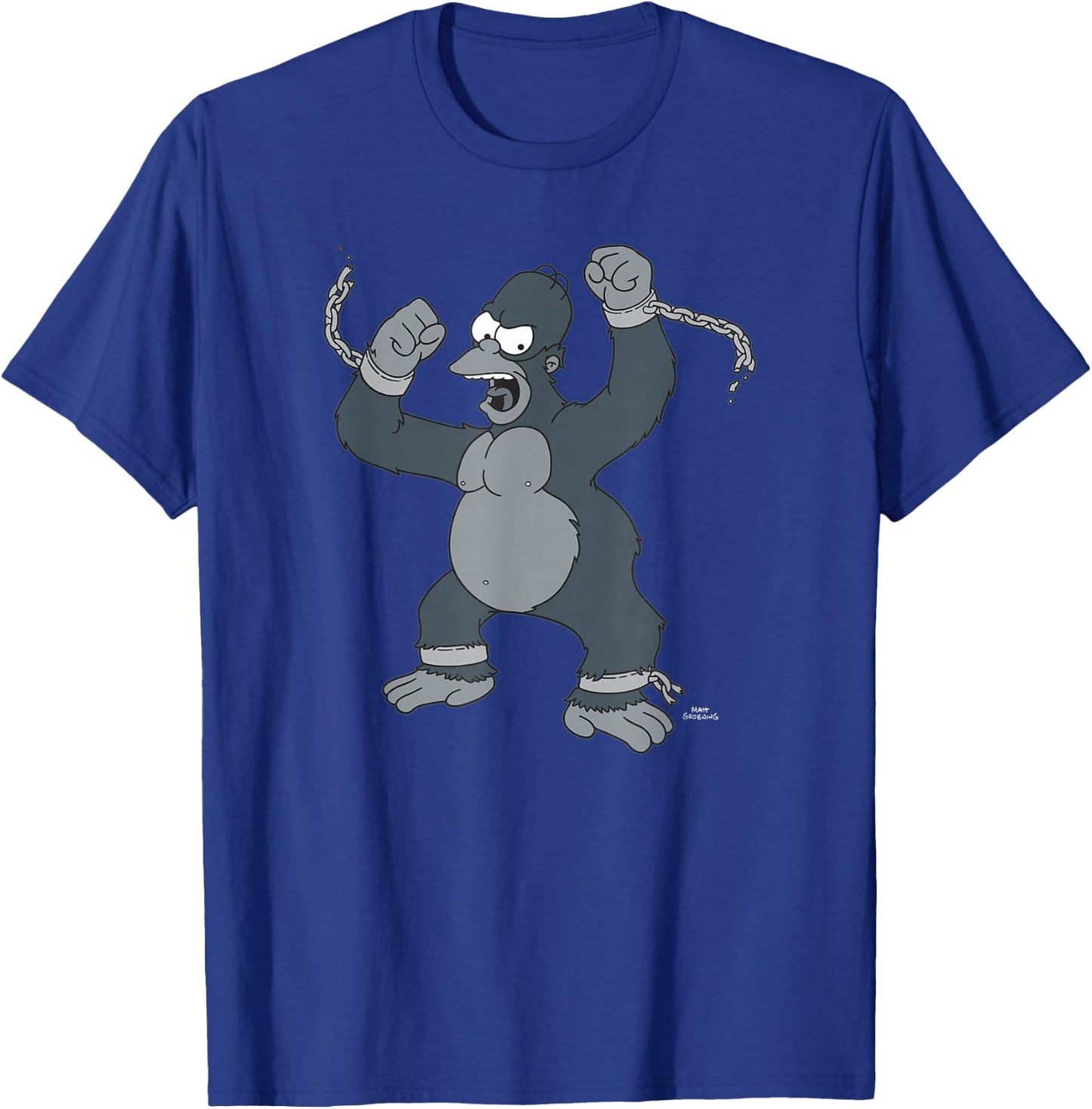 The Simpsons Treehouse of Horror King Kong Homer V-2 T-Shirt - T-Shirt | Royal
