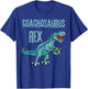 Coachosaurus Rex Volleyball Coach Sports Teacher T-Shirt - T-Shirt | Royal