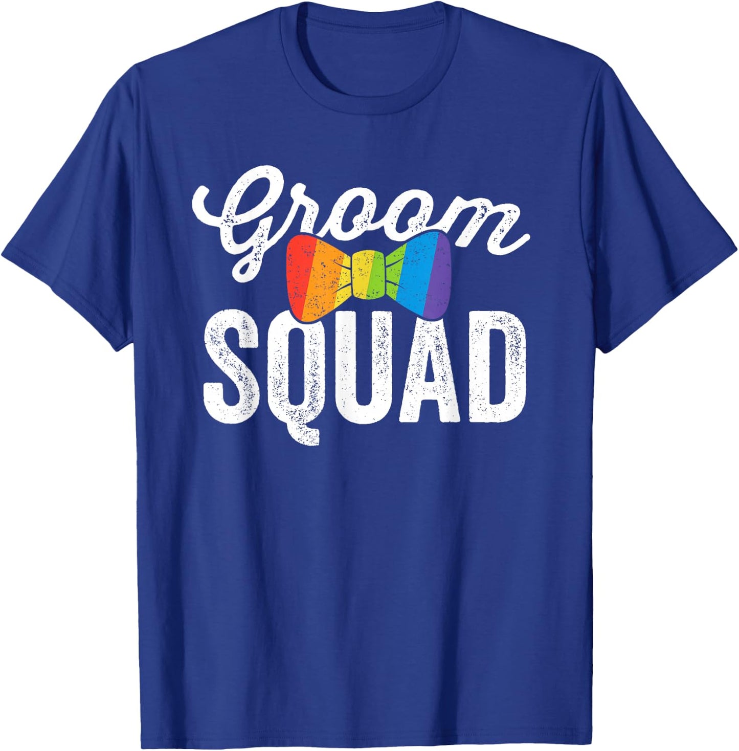 Groom Squad Shirt LGBT Pride Gay Bachelor Wedding Gift T-Shirt - T-Shirt | Royal