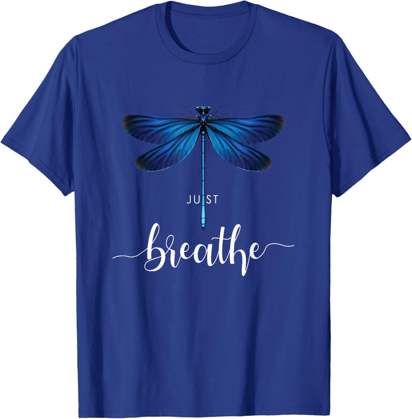 Just Dragonfly Tattoo Motif Summer Breathe Meditation Yoga Sweet T-Shirt - T-Shirt | Royal