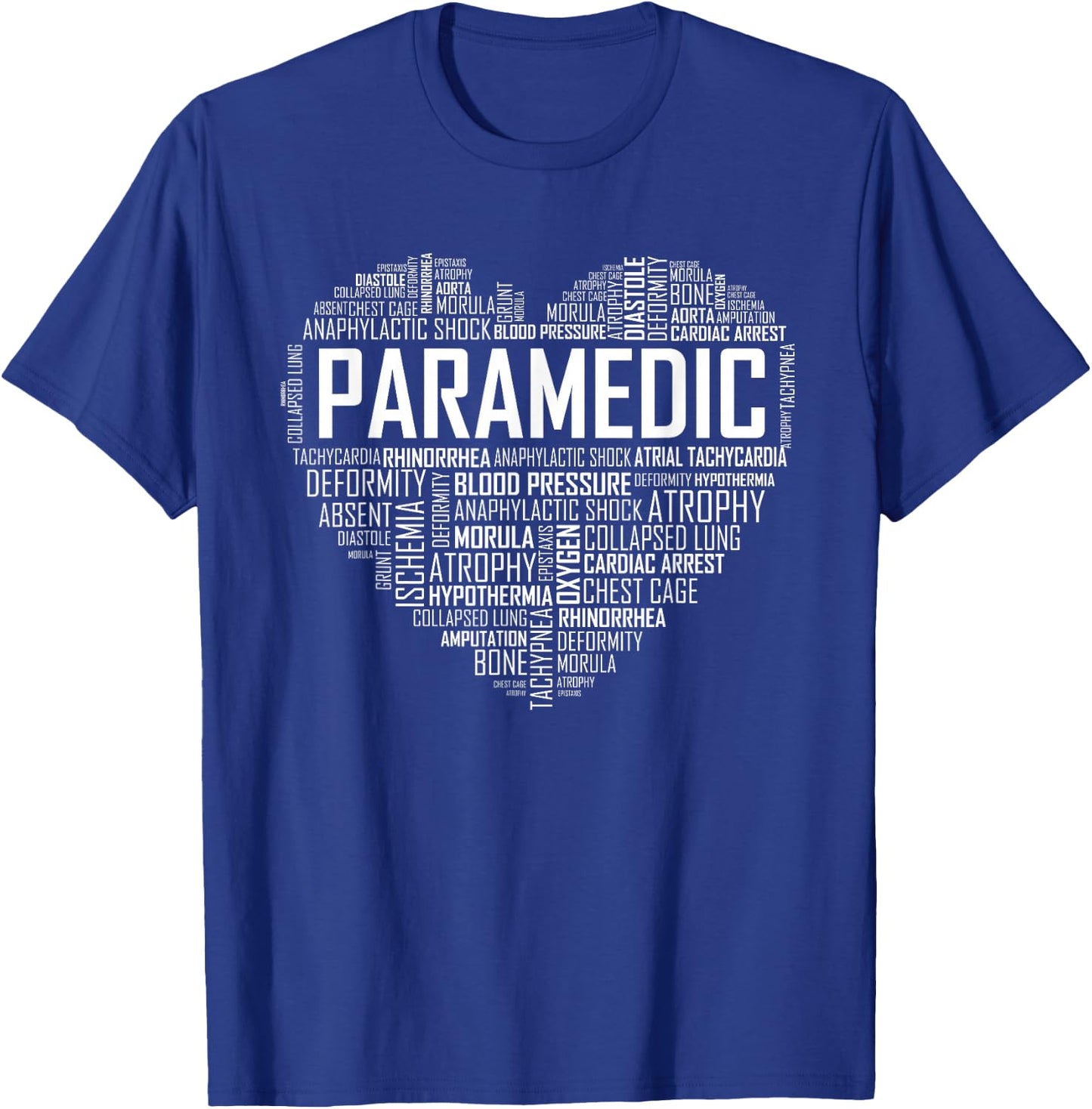 EMT Heart Paramedic T Shirt National EMS Week Gift T-Shirt - T-Shirt | Royal