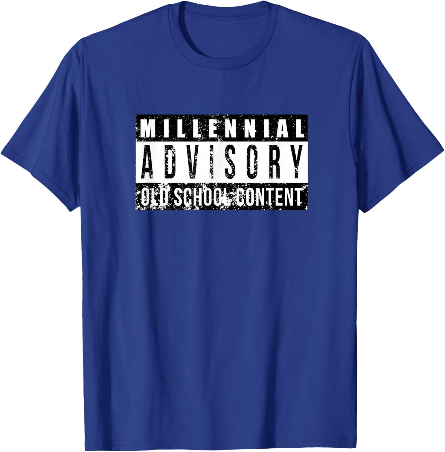 Millennial Advisory Label T-Shirt - T-Shirt | Royal