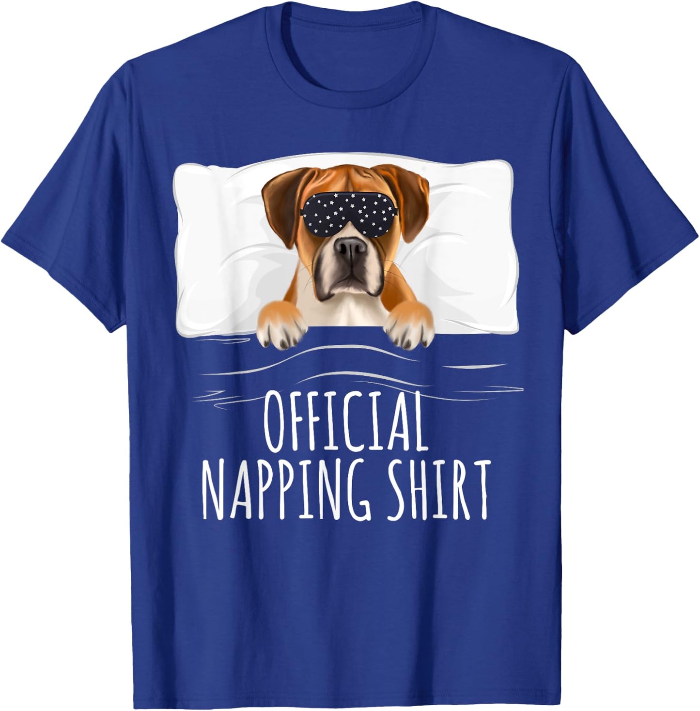 Black Sleep Mask Boxer Official Napping T-Shirt - T-Shirt | Royal