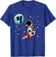 Kids 4th Birthday Astronaut Dab Rocket 4 Year Old Bday Boys Kids T-Shirt - T-Shirt | Royal