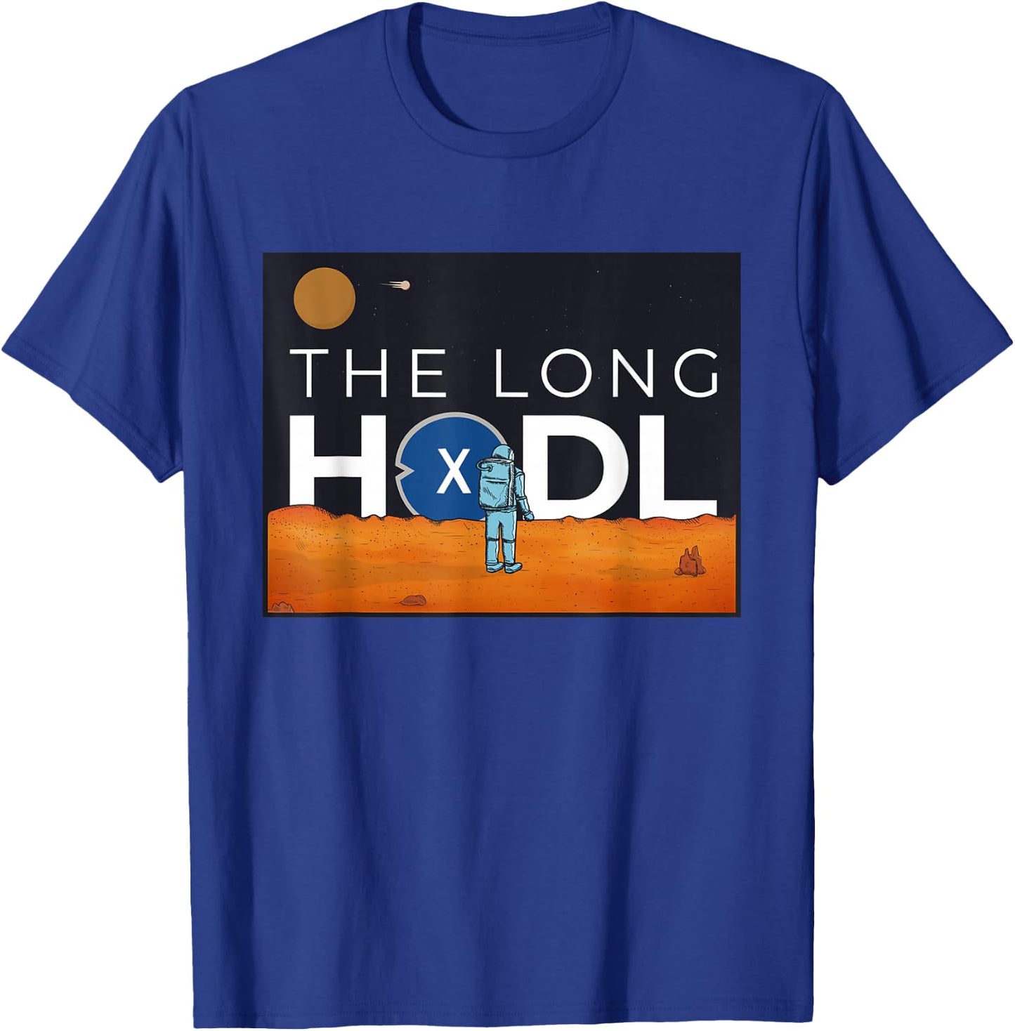 The Long Hodl, XDC To The Moon Crypto Gift Bear Market T-Shirt - T-Shirt | Royal