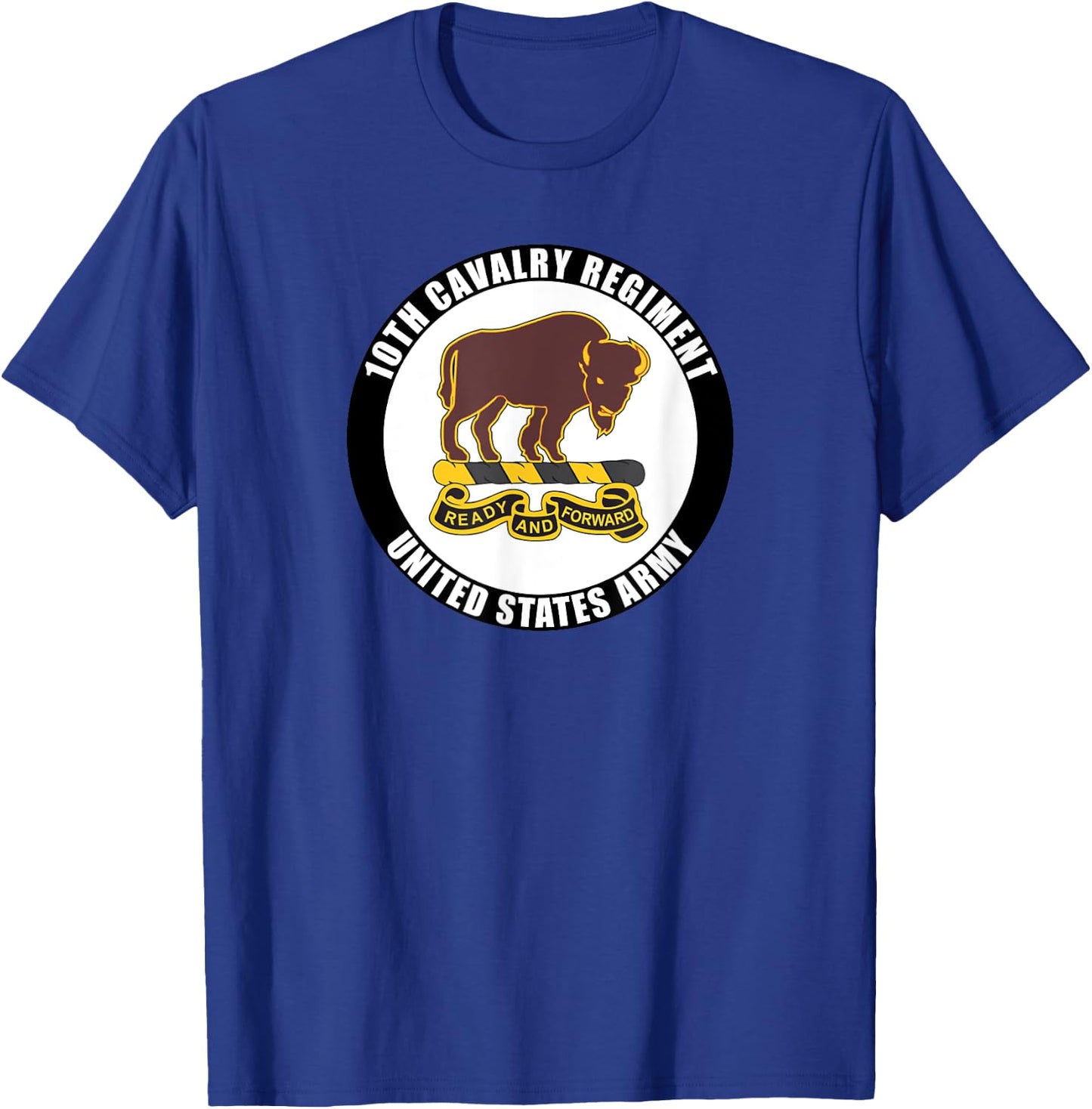 10th Cavalry Regiment United States Army Veteran Military T-Shirt - T-Shirt | Royal