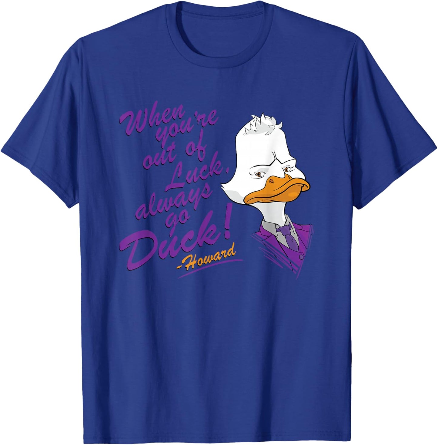 Marvel WHAT IF...? Howard The Duck Always Go Duck T-Shirt - T-Shirt | Royal