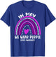 Rainbow In May We Wear Purple Lupus Awareness T-Shirt - T-Shirt | Royal