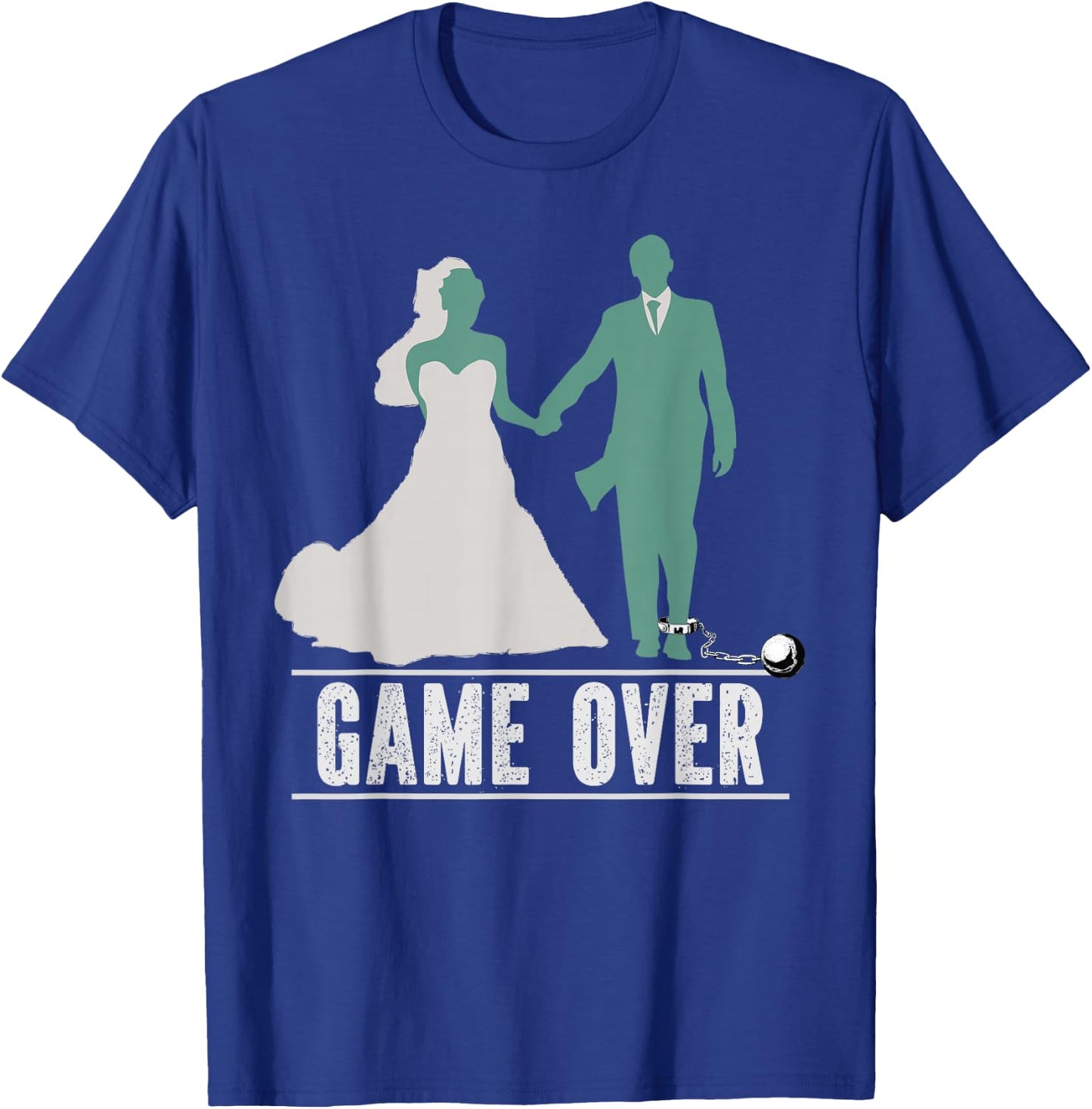 Bachelor Party Game Wedding Marriage for Groomsmen T-Shirt - T-Shirt | Royal