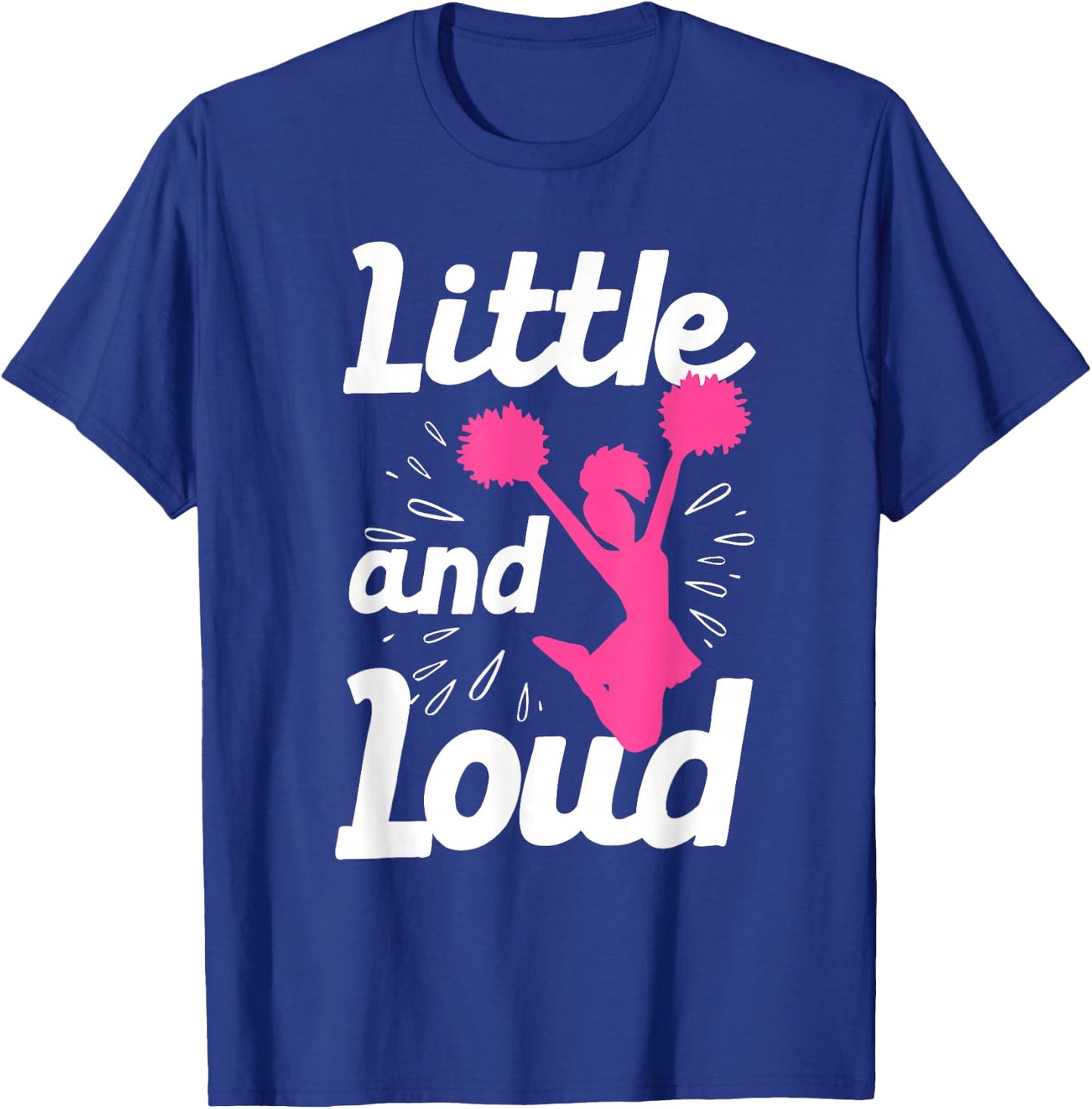 Cool Cheerleader Art Teens Girls Cheerleading Cheer Gymnast Small T-Shirt - T-Shirt | Royal