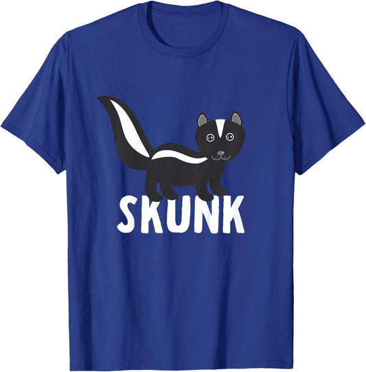 Skunk Shirt For Boys Or Girls | Cute Skunk Gift T-Shirt - T-Shirt | Royal