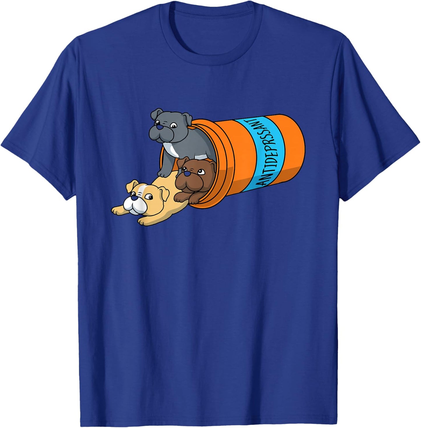 Antidepressant Pitbull T-Shirt - T-Shirt | Royal