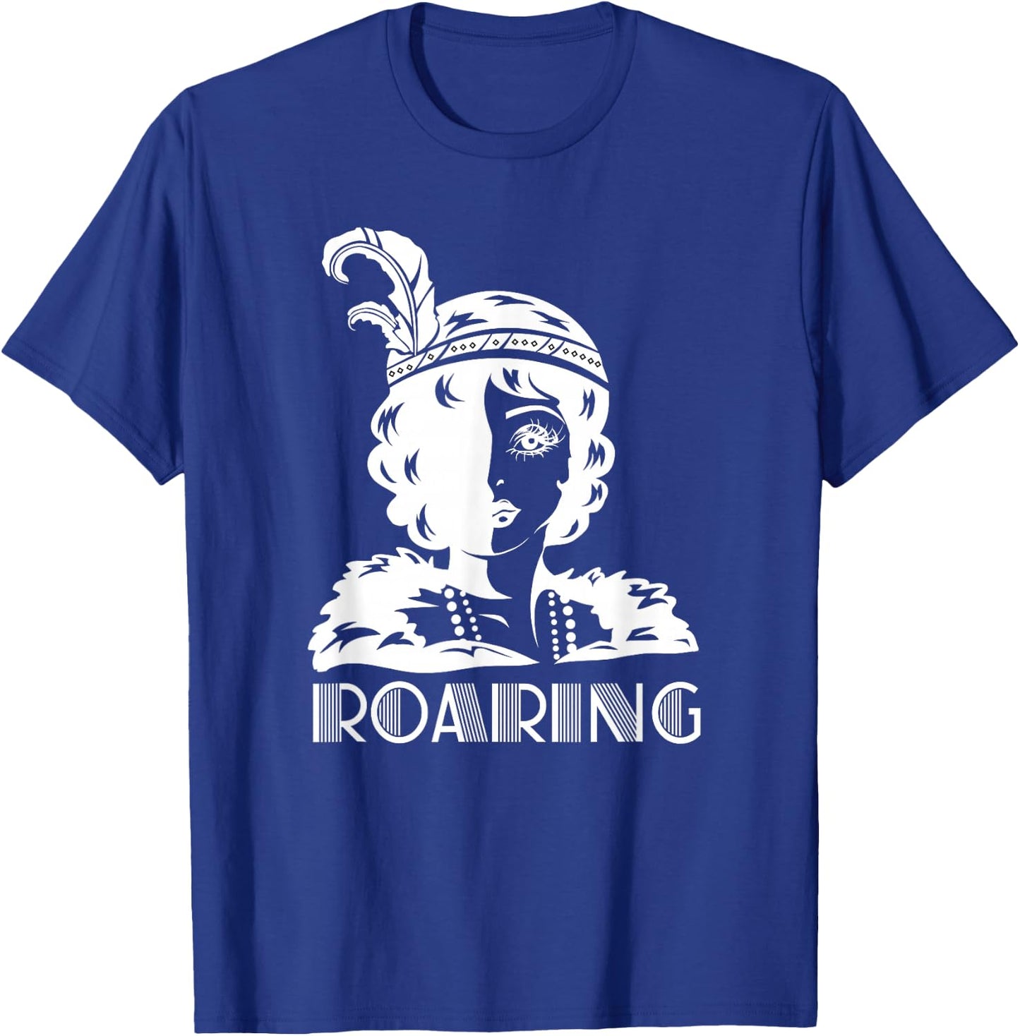 ROARING 1920's Glamorous Woman Flapper T-Shirt - T-Shirt | Royal