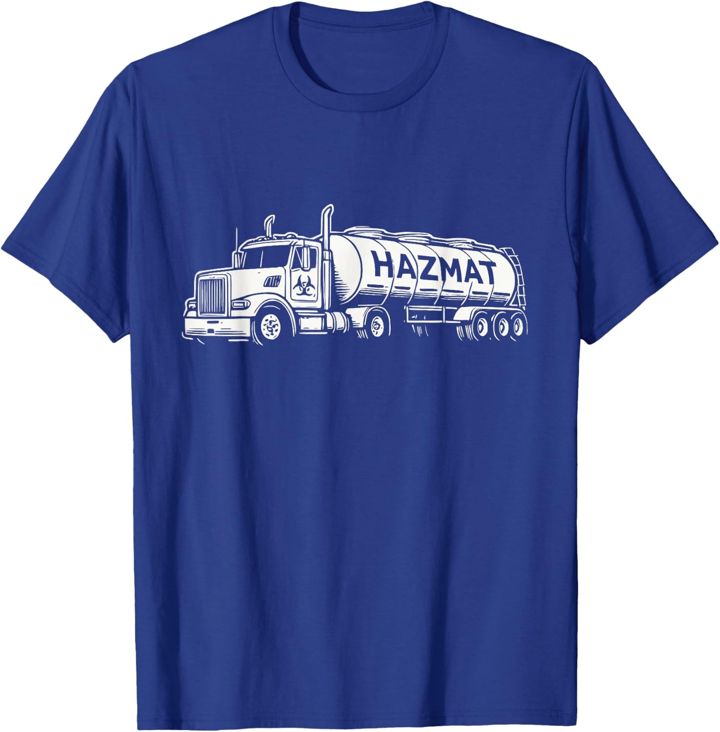 Hazmat Tanker Truck T-Shirt - T-Shirt | Royal
