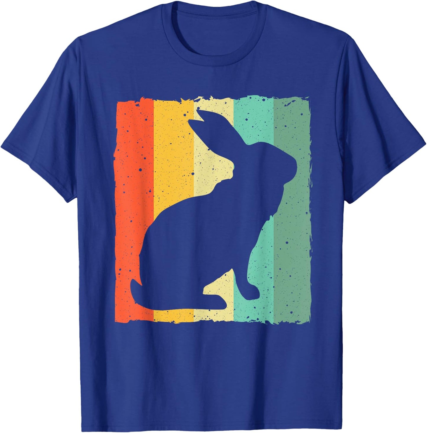 Funny Vintage Rabbit Designs For Kids Men Women Hare Pet T-Shirt - T-Shirt | Royal