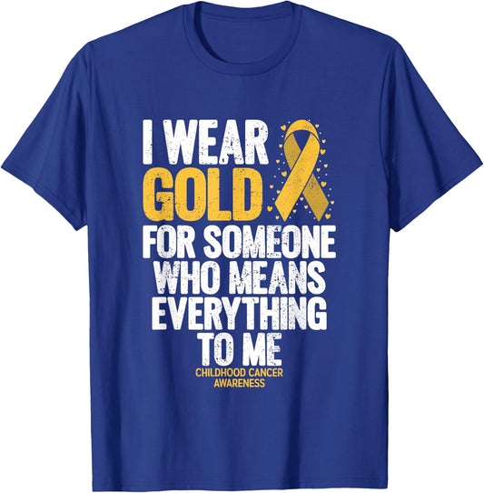 Childhood Cancer Shirt for Family Childhood Cancer Awareness T-Shirt - T-Shirt | Royal