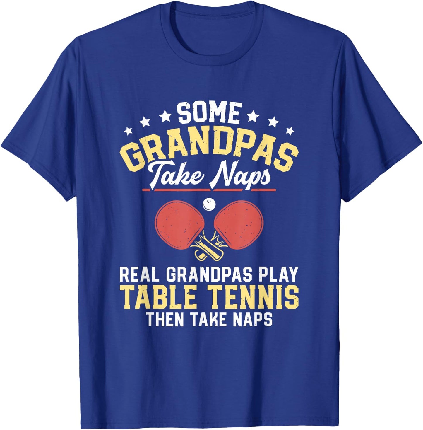 Funny Table Tennis Grandpa Ping Pong T-Shirt - T-Shirt | Royal