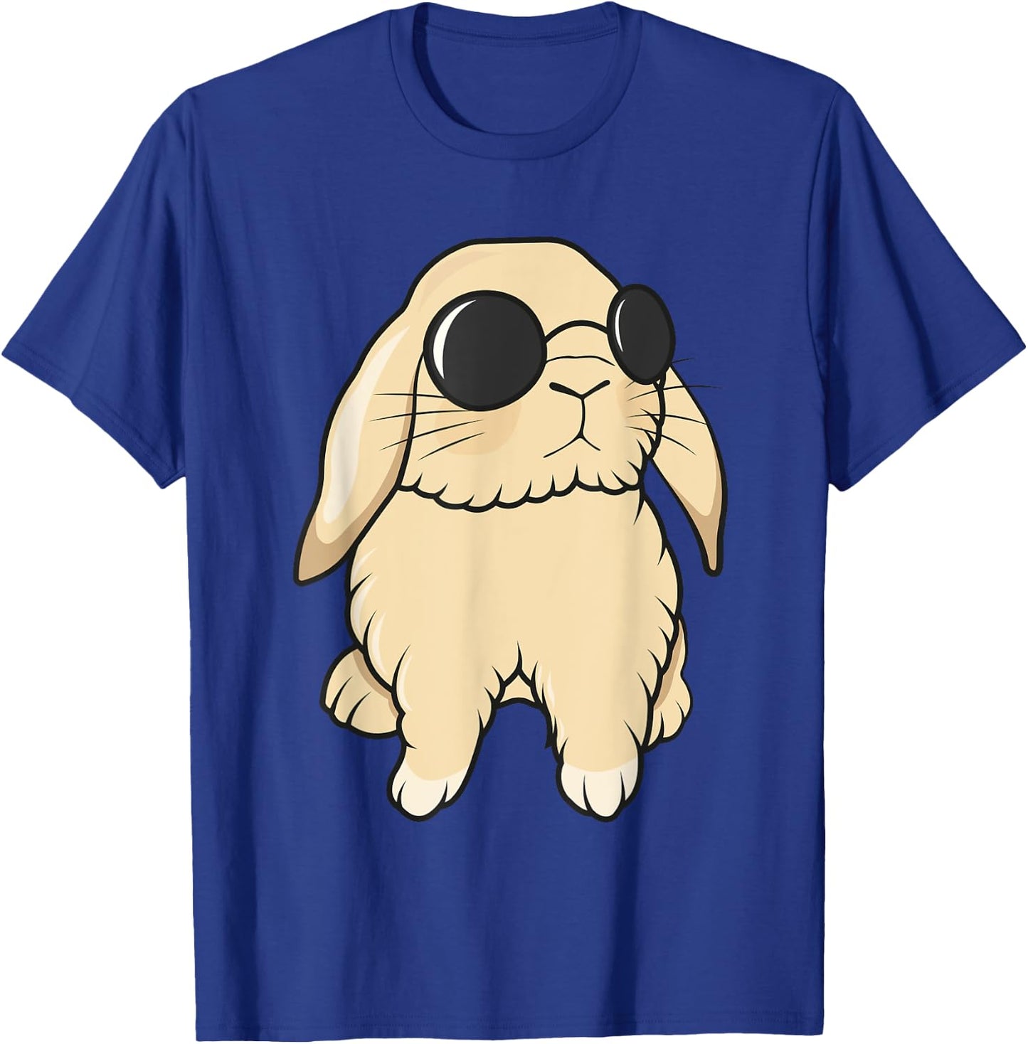 Cute Mini Holland Lop Bunny Rabbit Lover Sunglasses Easter T-Shirt - T-Shirt | Royal