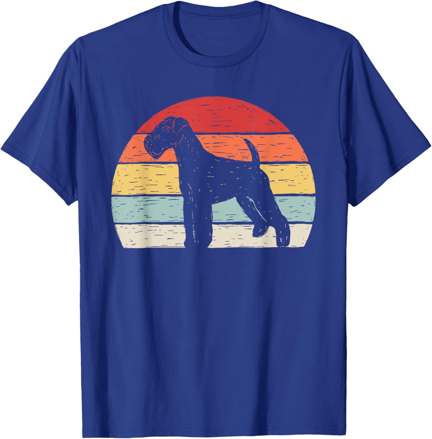 Vintage Retro Airedale Terrier Dog Breed T-Shirt - T-Shirt | Royal
