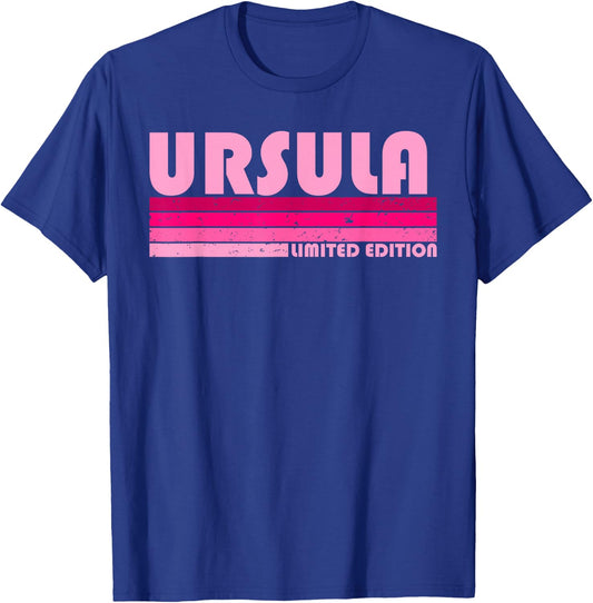 URSULA Name Personalized Retro Vintage 80s 90s Birthday T-Shirt - T-Shirt | Royal