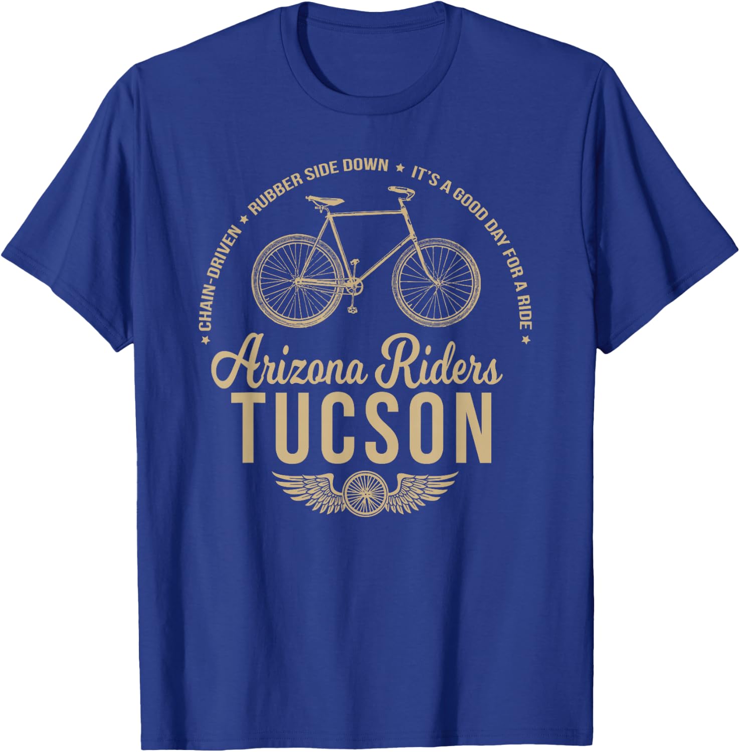 Tucson Arizona Riders - Bicycle Cycling T-Shirt - T-Shirt | Royal