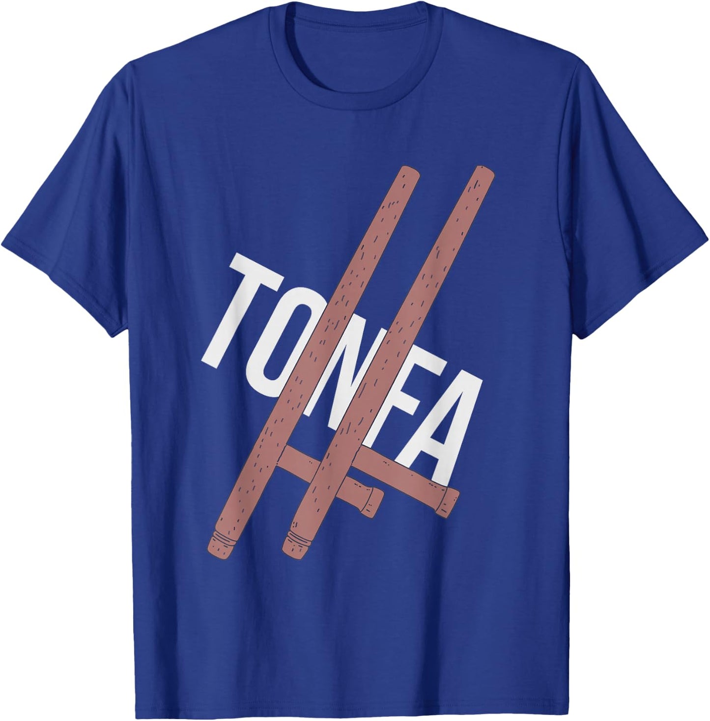 Tonfa - Tong Fa Pair - Okinawan Fighting T-Shirt - T-Shirt | Royal