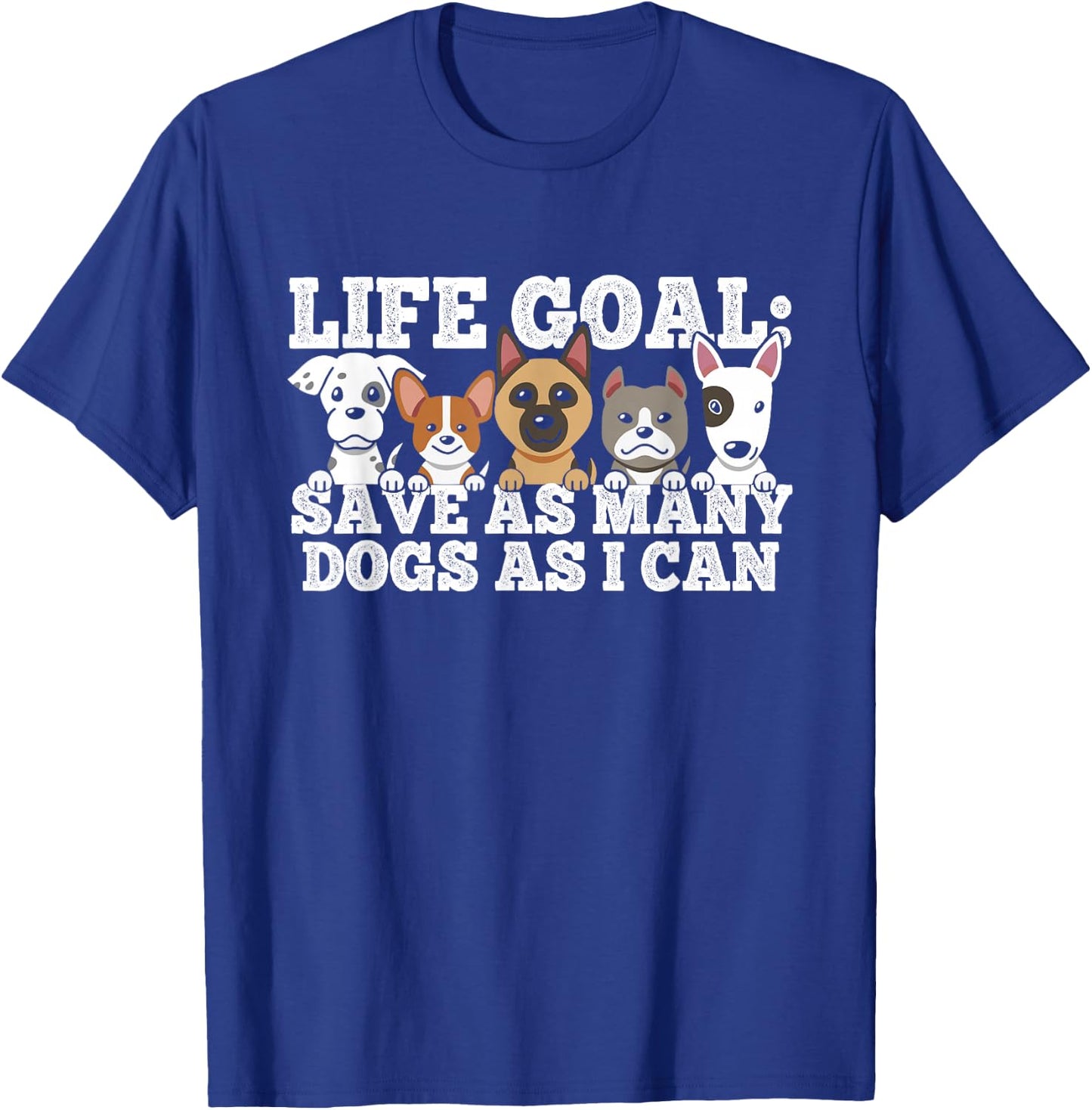Animal Shelter Dog Rescue Dog Rescue Animal Protection - Dog Home T-Shirt - T-Shirt | Royal