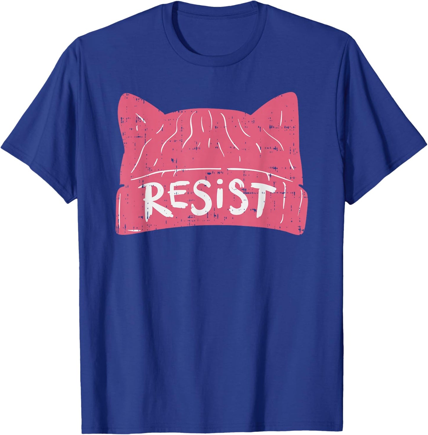 March Shirt Resist Pink Cat Hat January 19 2019 T-Shirt - T-Shirt | Royal