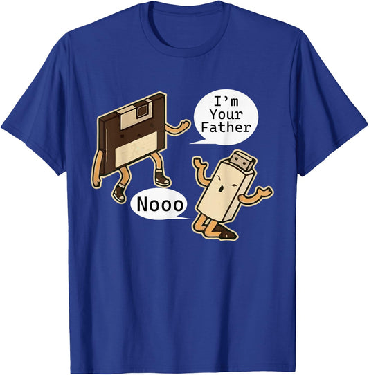 I'm Your Father Noooo Floppy Disk and USB Stick T-Shirt - T-Shirt | Royal