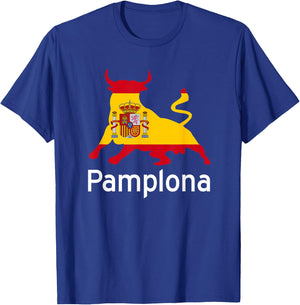 Pamplona Spain Running of the Bulls T-Shirt - T-Shirt | Royal