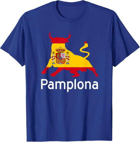 Pamplona Spain Running of the Bulls T-Shirt - T-Shirt | Royal