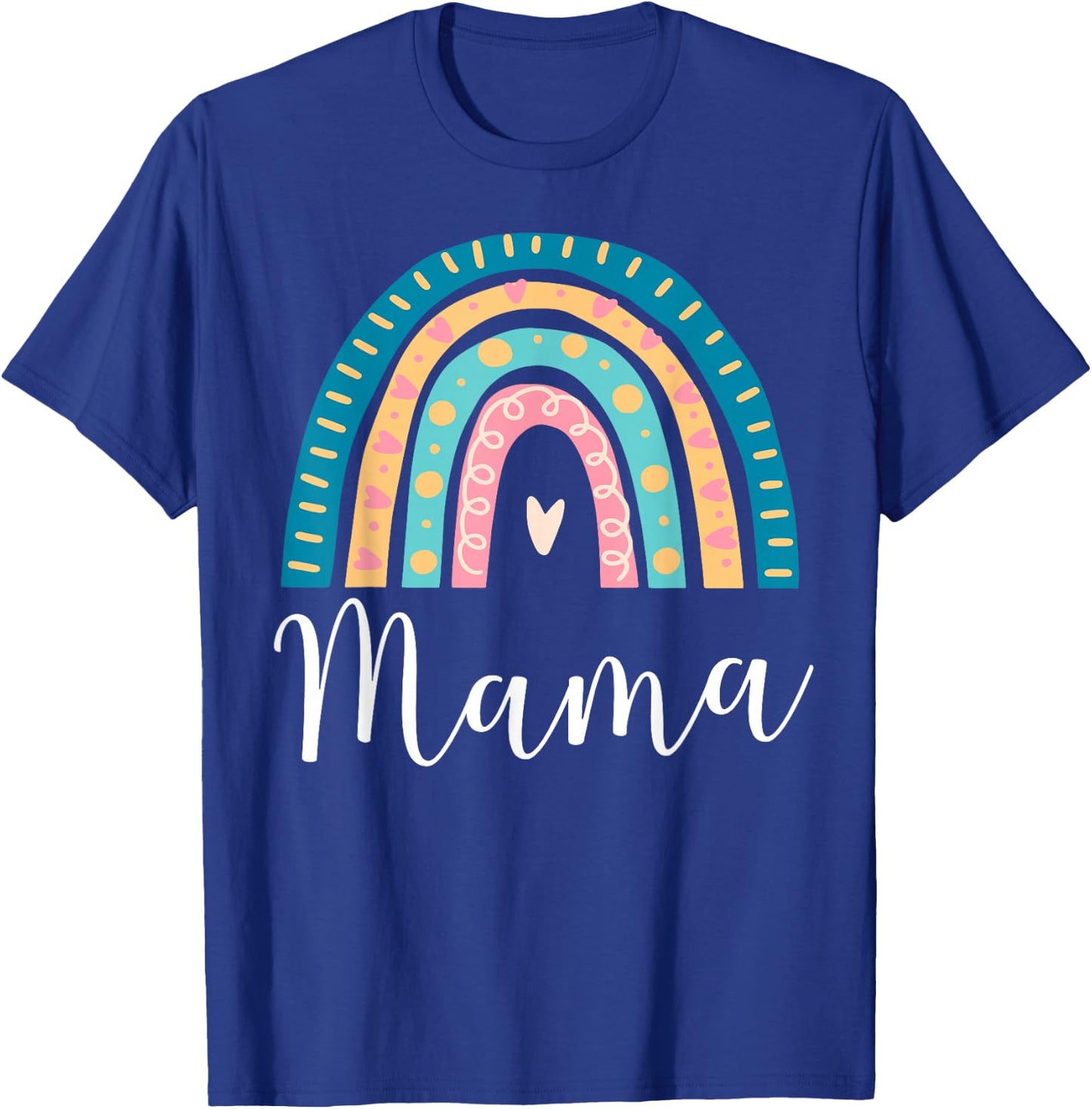 Mama Rainbow Gifts Mom Family Matching Birthday T-Shirt - T-Shirt | Royal