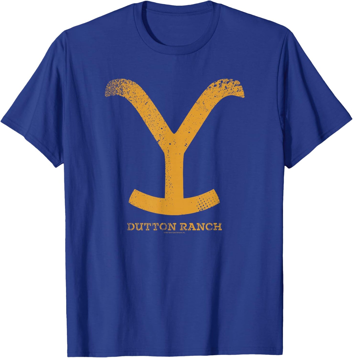 Yellowstone Dutton Ranch Gold Y Logo Short Sleeve T-Shirt - T-Shirt | Royal