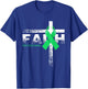 Spinal Cord Injury Awareness Christian Faith & Cross T-Shirt - T-Shirt | Royal