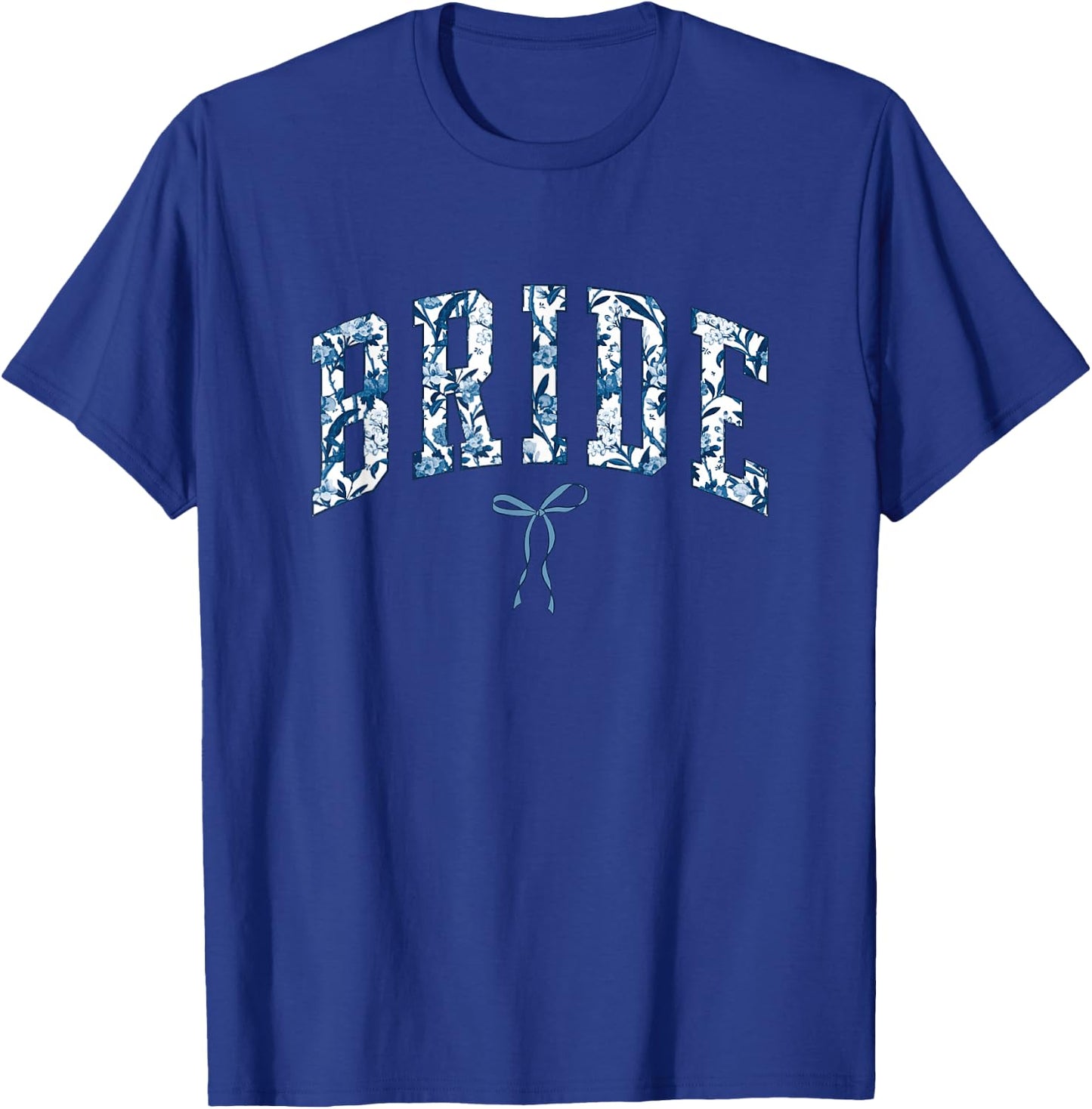 Chinoiserie BRIDE Floral Toile De Jouy Coquette Bow Cute T-Shirt - T-Shirt | Royal