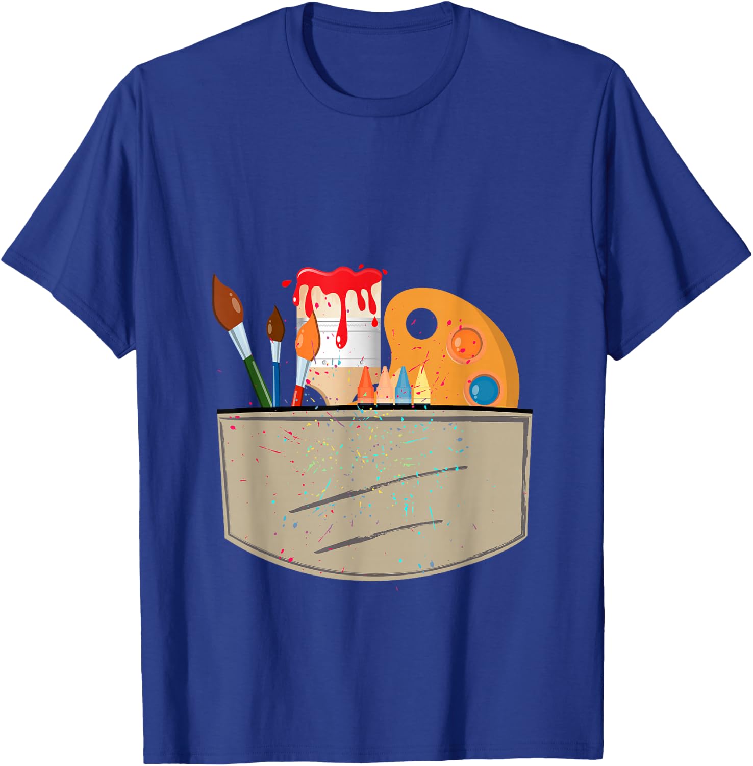 Artist Costume Shirt Painter Shirt Halloween Costume T-Shirt - T-Shirt | Royal