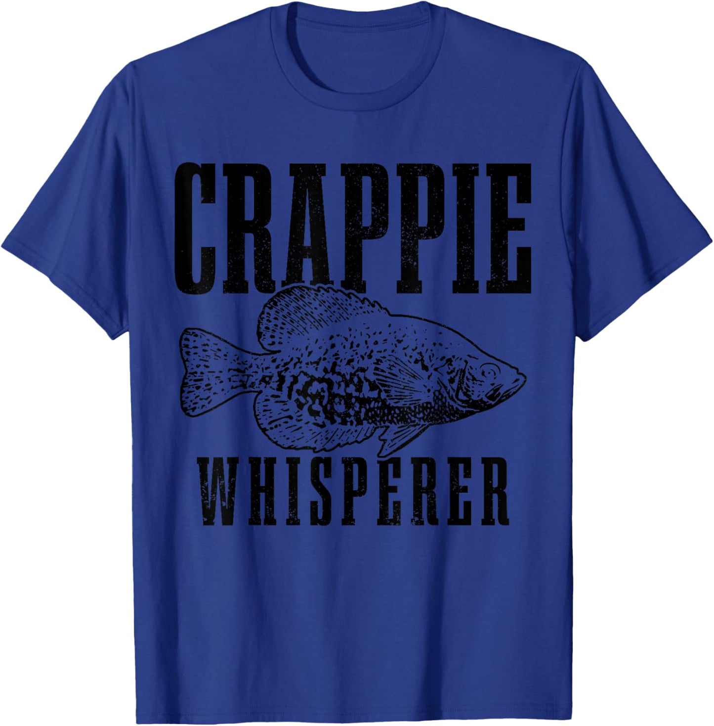 Crappie Whisperer Funny Vintage Crappie Fishing Fisherman T-Shirt - T-Shirt | Royal