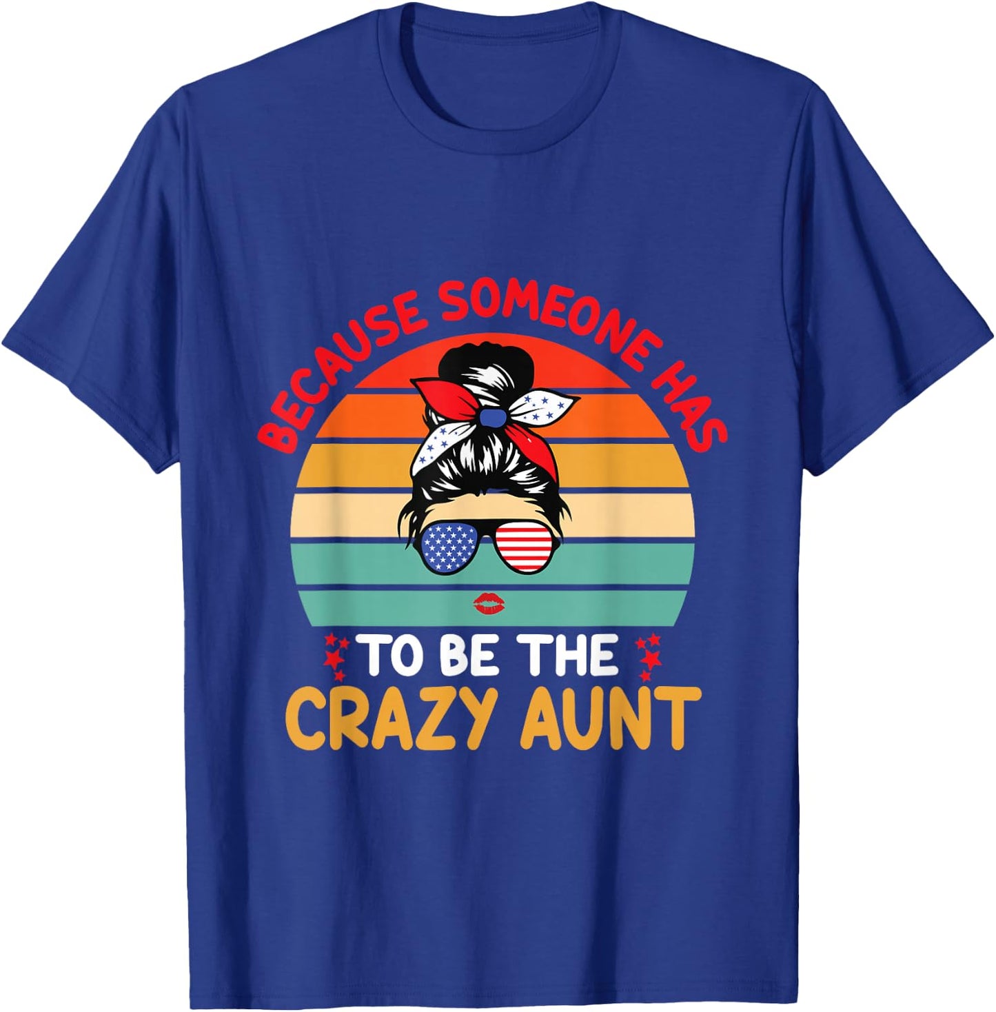 Crazy Aunt Auntie Woman Niece Retro Aunt T-Shirt - T-Shirt | Royal