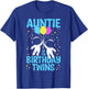 Aunt Of The Birthday Twins Astronaut T-Shirt - T-Shirt | Royal