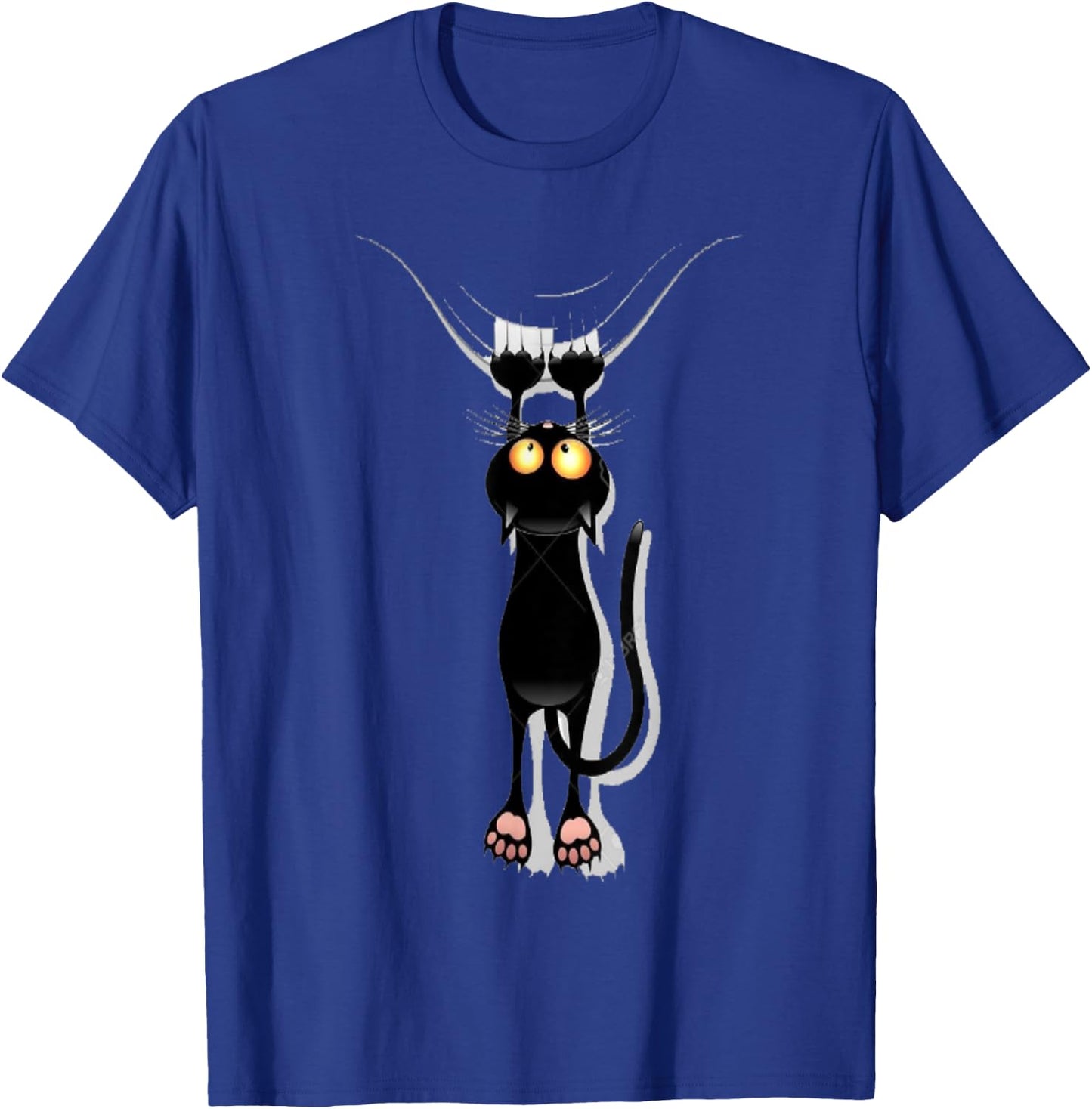 Cat Scratching T-Shirt - T-Shirt | Royal