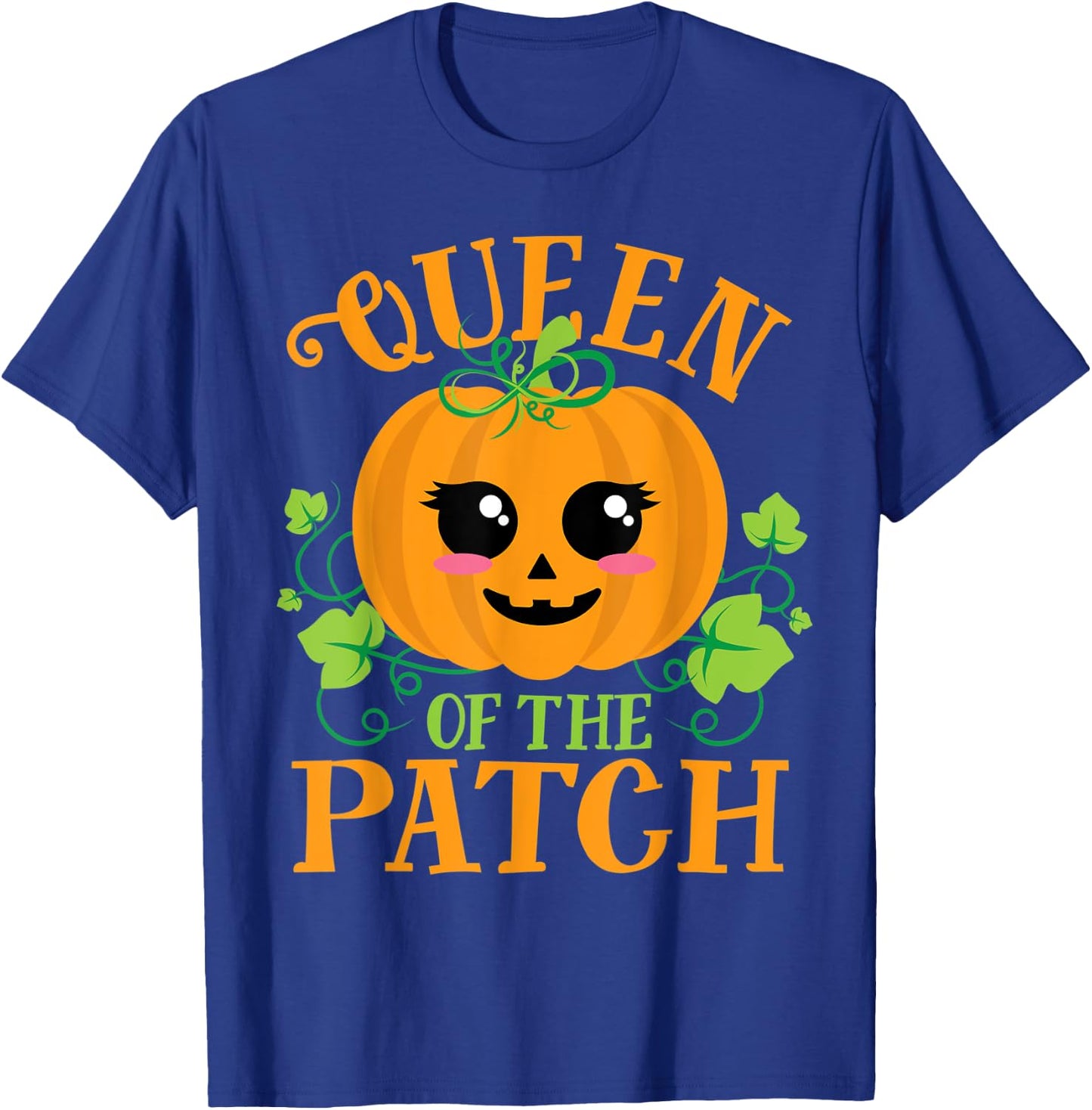 Queen Pumpkin of the Patch Matching Family Set Mom Halloween T-Shirt - T-Shirt | Royal