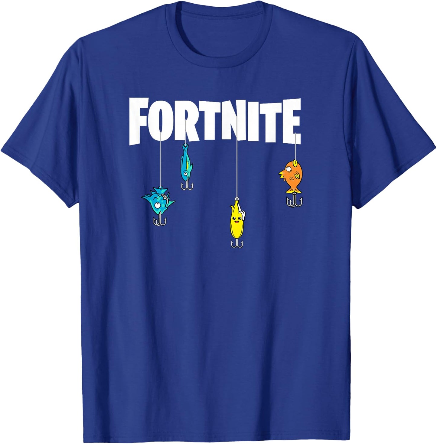 Fortnite Logo Lures White T-Shirt - T-Shirt | Royal