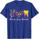 Peace Love Dental Tie Dye Dentist Gifts Women T-Shirt - T-Shirt | Royal