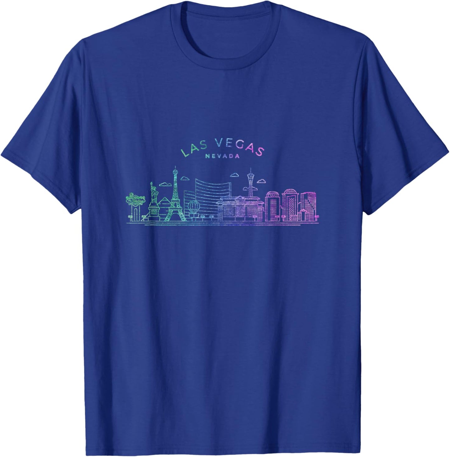 Las Vegas Skyline Cityscape City Metropole T-Shirt - T-Shirt | Royal