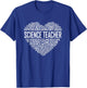 Science Teacher Heart Proud Science Teaching Design T-Shirt - T-Shirt | Royal